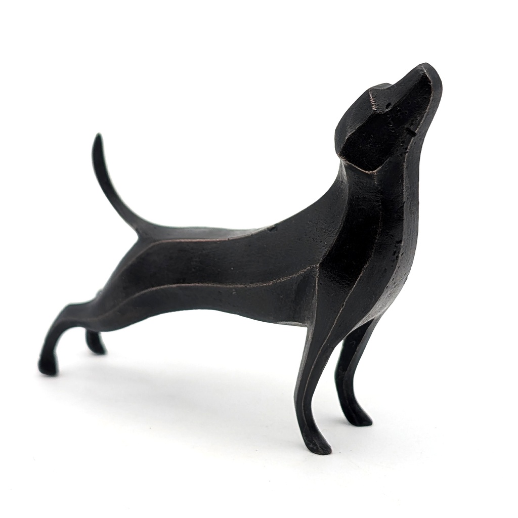 『Template_Stretching Dog』彫刻STLデータ【3Dプリント用】