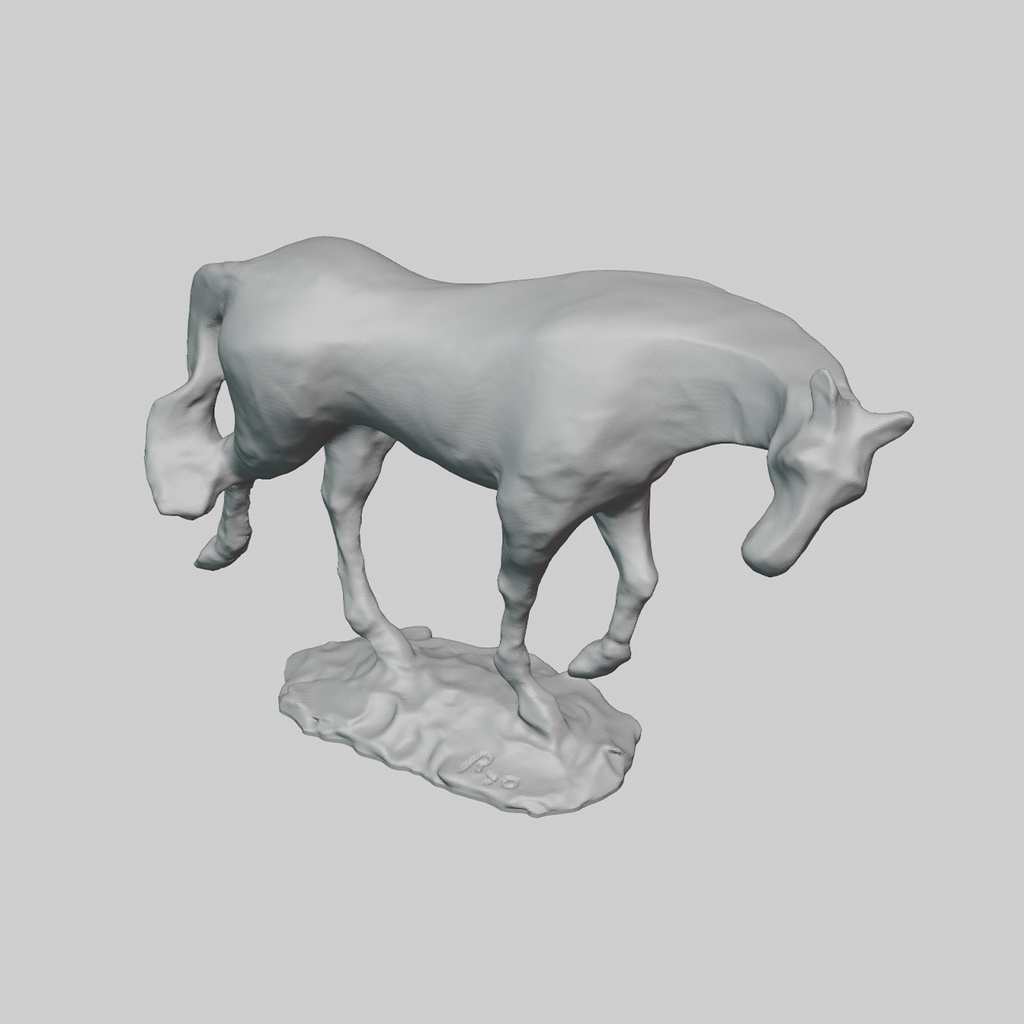 『Maquette:Horse01』彫刻STLデータ2点セット【3Dプリント用】