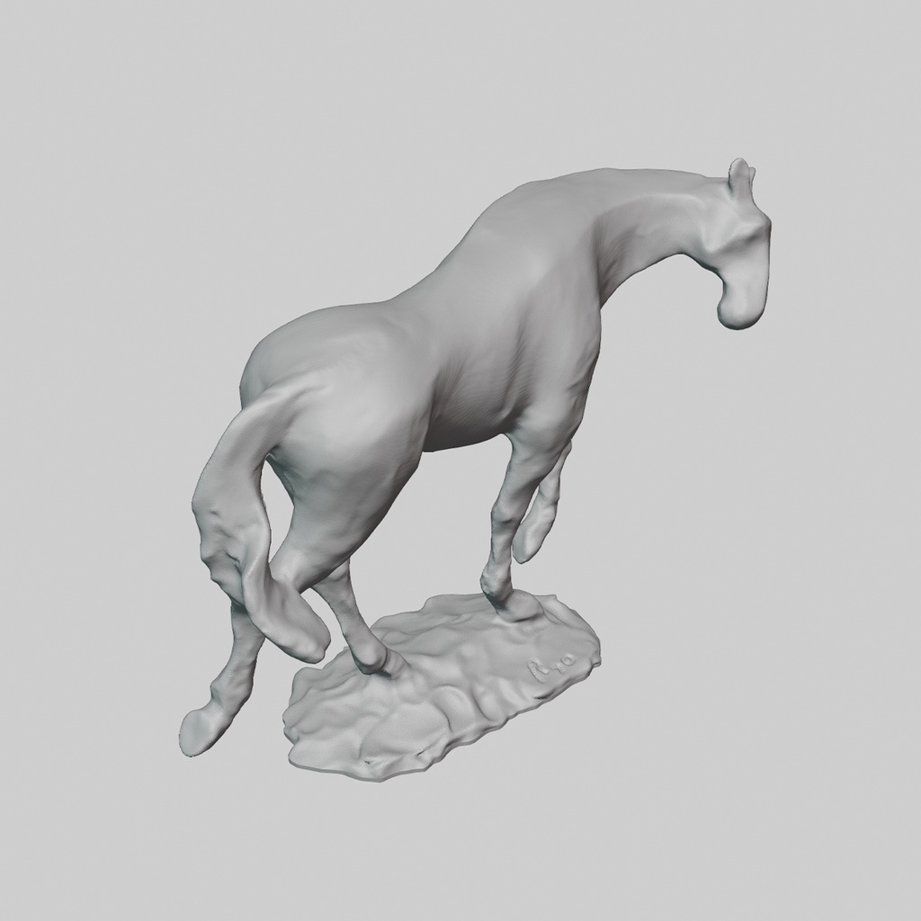 『Maquette:Horse01』彫刻STLデータ2点セット【3Dプリント用】