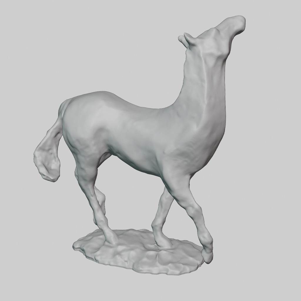 『Maquette:Horse02』彫刻STLデータ2点セット【3Dプリント用】