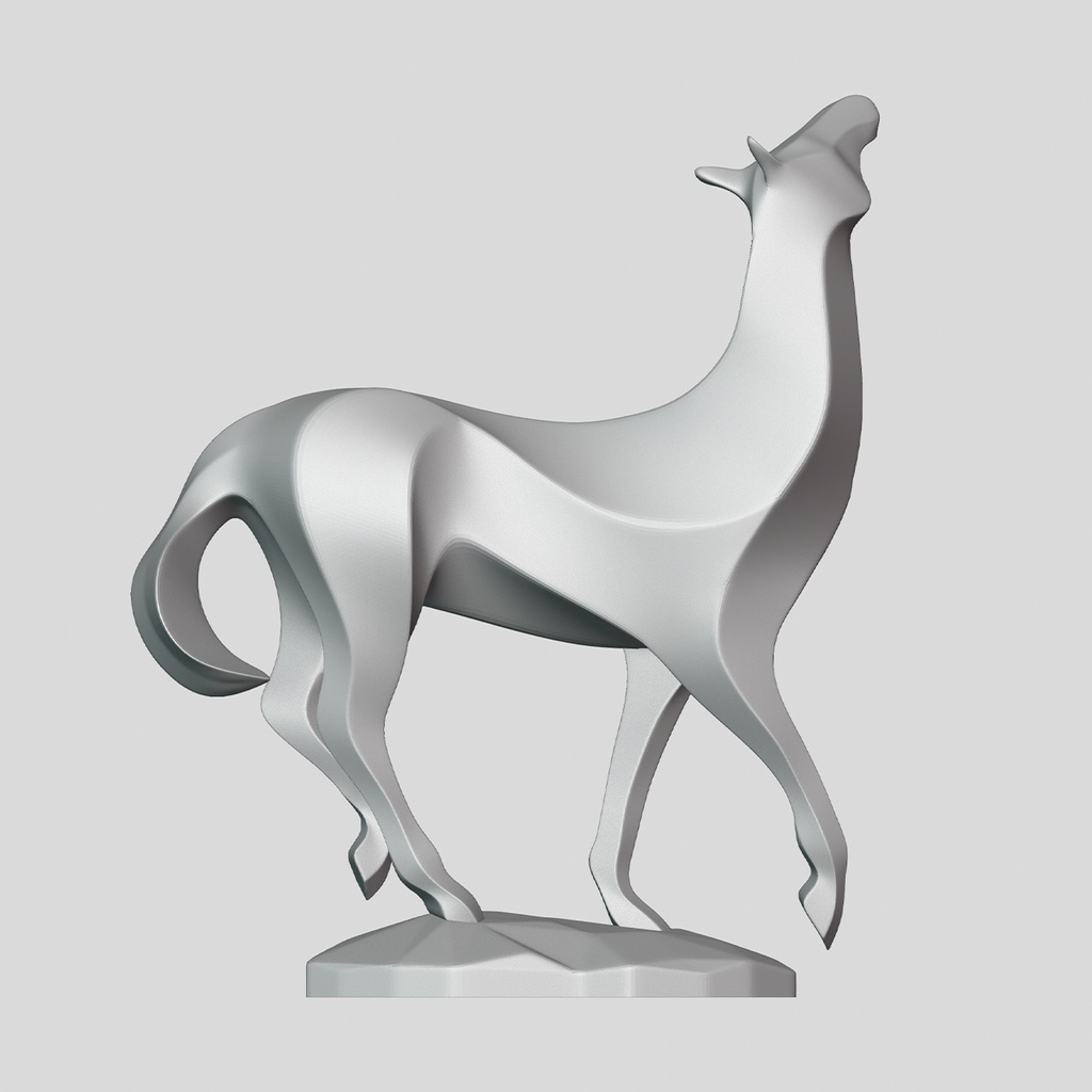 『Template:Horse02』彫刻STLデータ【3Dプリント用】