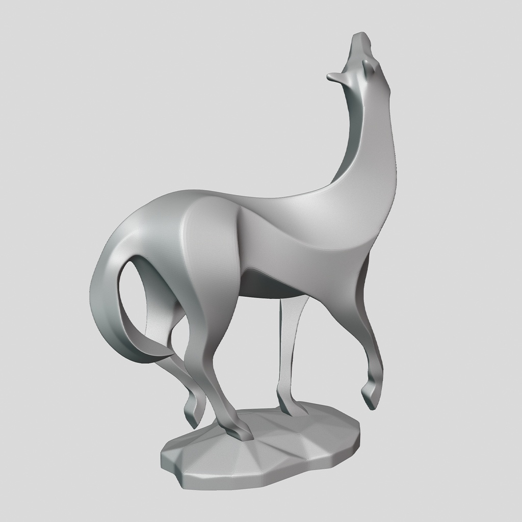 『Template:Horse02』彫刻STLデータ【3Dプリント用】