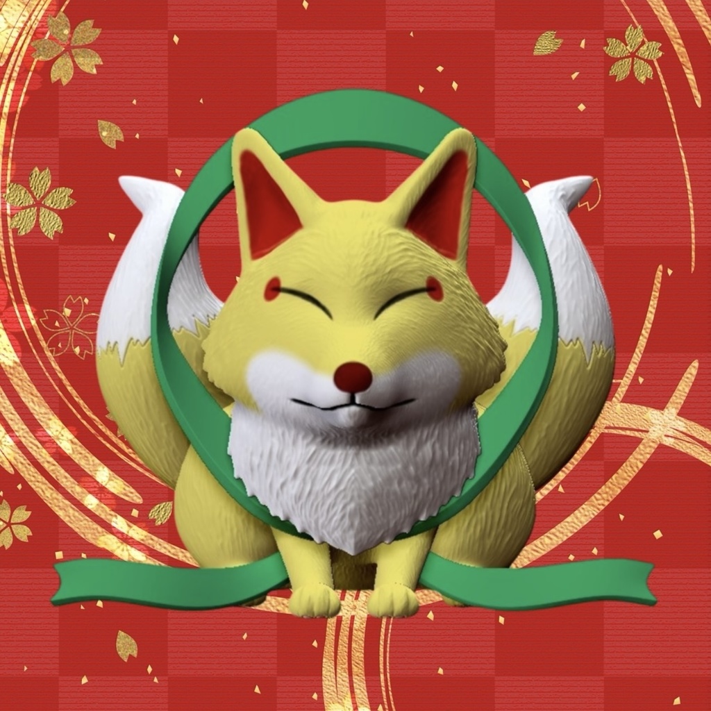 稲荷神-Inari God 3Dモデル