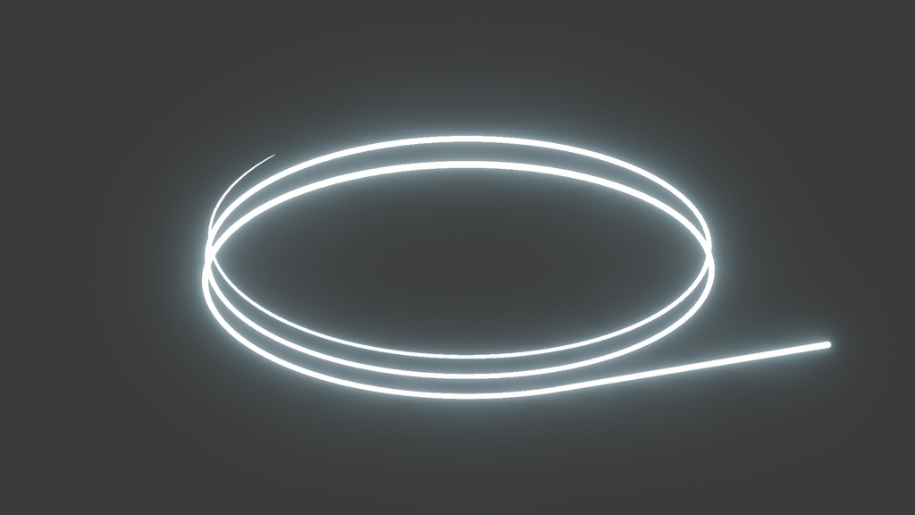 【VFX素材】控え目な光線・残光ビーム apng，mp4（White / ループ可）