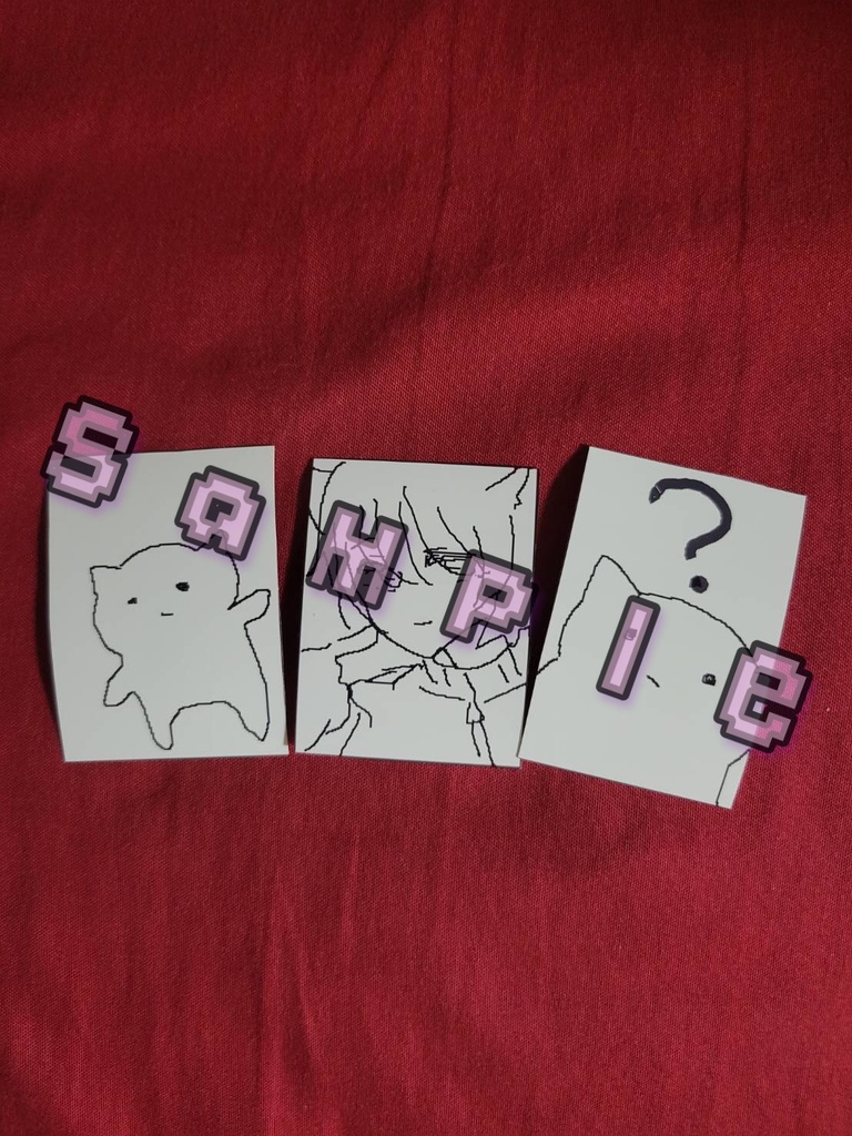 うつろねこステッカー ランダム3種だよセット。(全9種!)