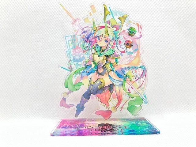 15cm アクリルスタンド　四天王（闇）多聞天　石楠花とびら
