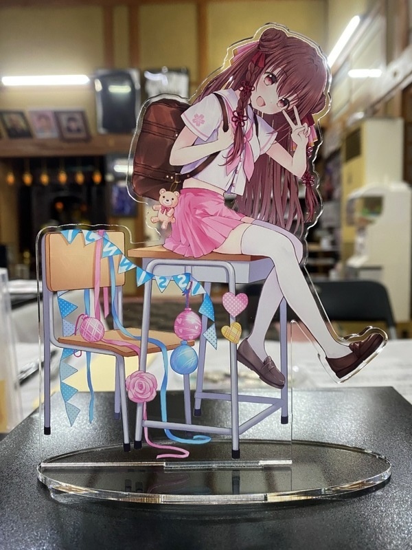 第18番観音結華 7周年記念キャラフェス アクリルスタンド(両面印刷)約15センチ