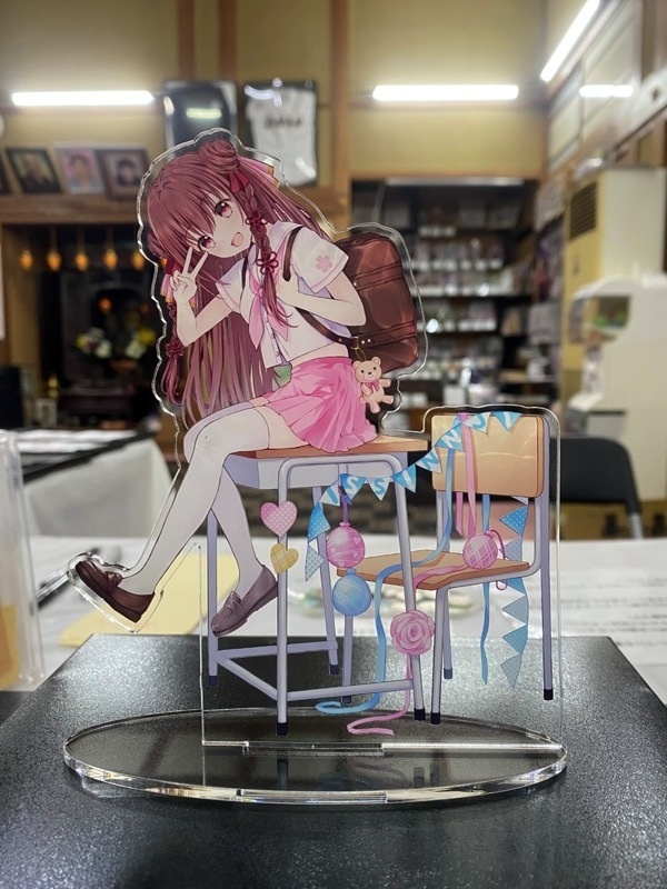 第18番観音結華 ７周年記念キャラフェス アクリルスタンド（両面印刷）約15センチ