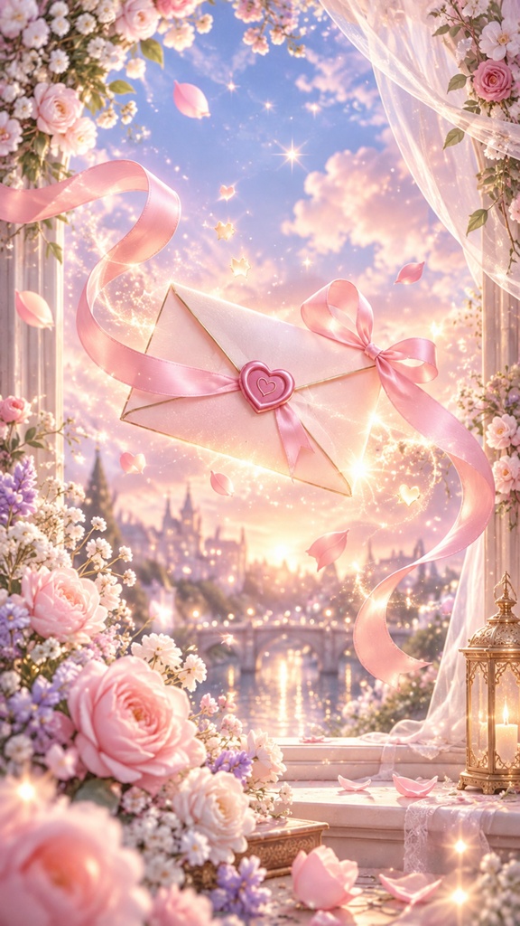 連絡がくる｜MESSAGE OF LOVE｜恋愛開運スマホ壁紙 💌