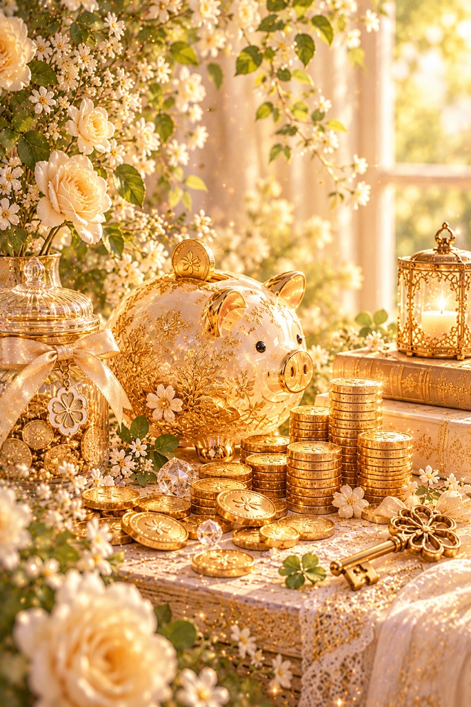 お金を貯めたい|GROWING WEALTH 💰✨ 開運スマホ壁紙