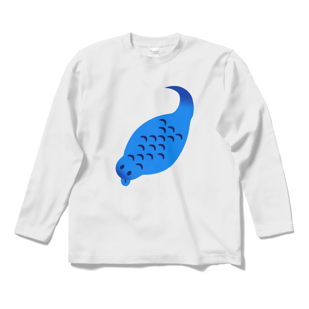ツチノコ(猫)の長袖Tシャツ