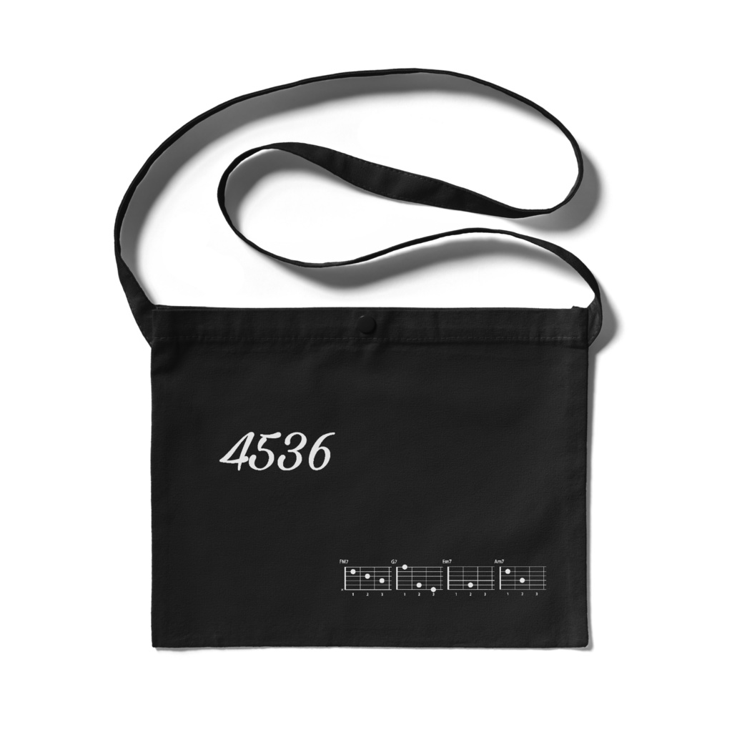 4536サコッシュ黒【お洒落なセブンス】