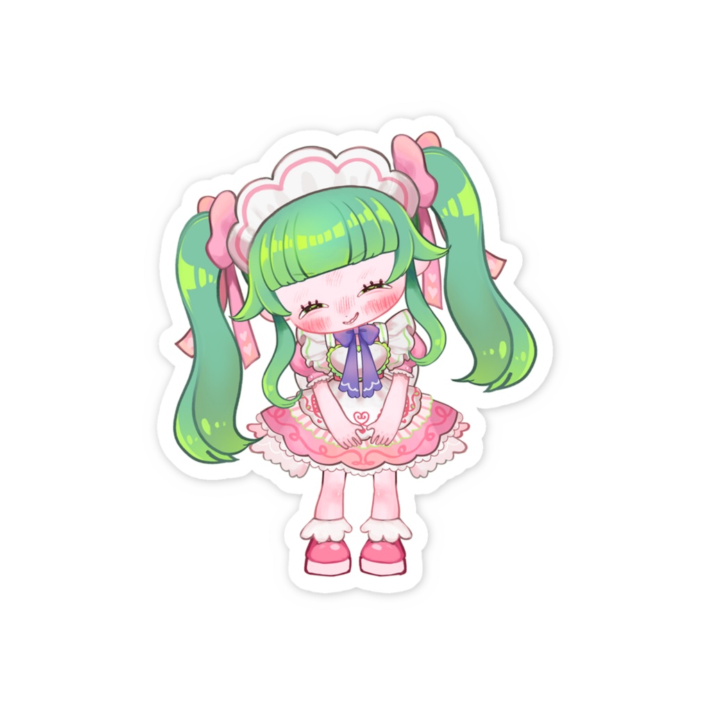 ミニそば子ステッカー(照れ)