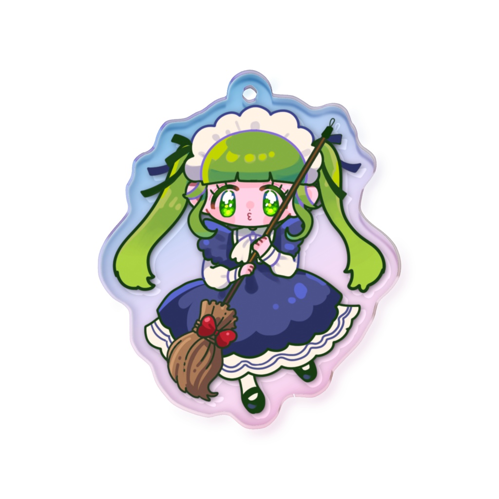 そば子オーロラアクリルキーホルダー