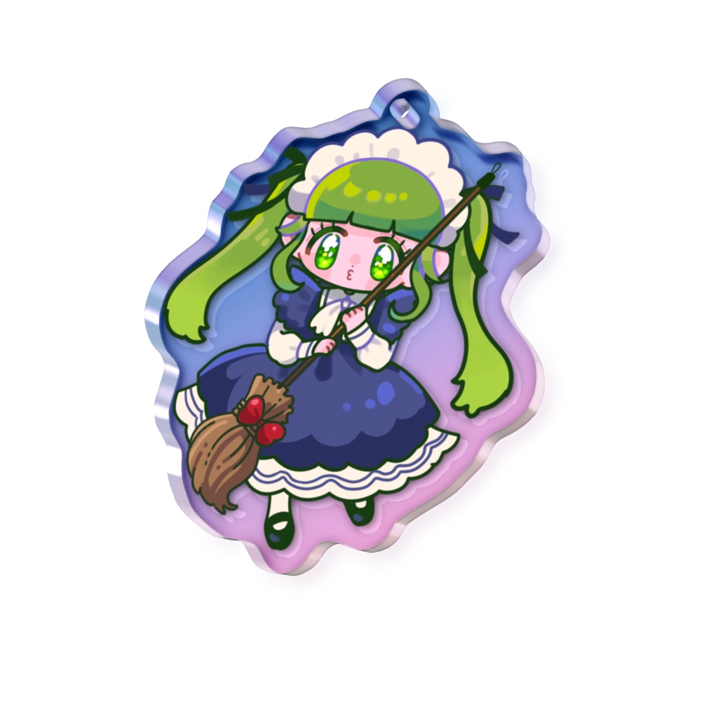 そば子オーロラアクリルキーホルダー