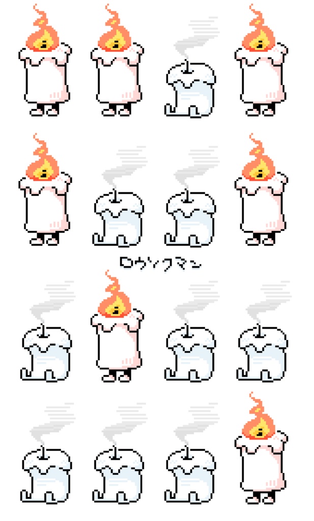 物マン - ロウソクマンTシャツ