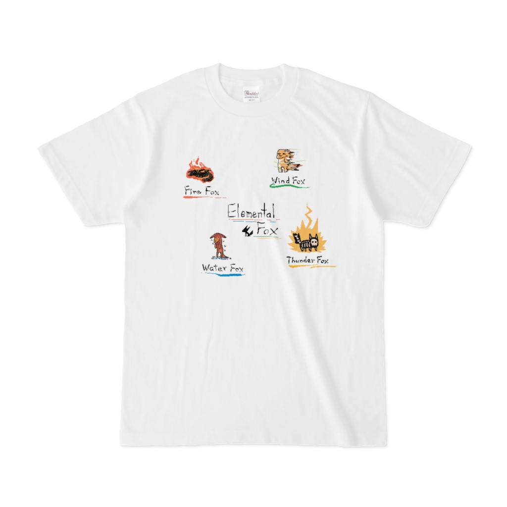 Elemental Fox Tシャツ