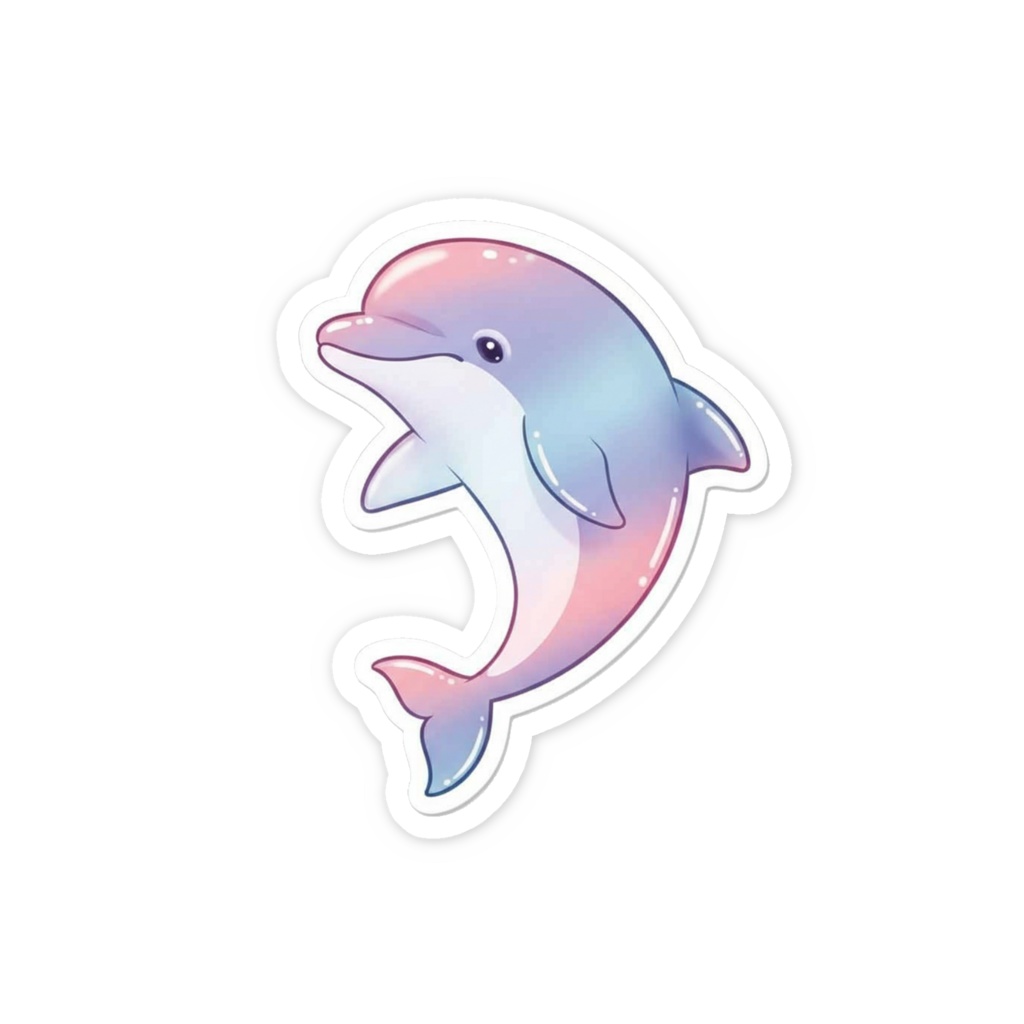 イルカステッカー