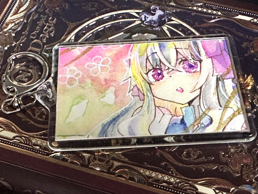 春のカノとマリー(原画キーホルダー)