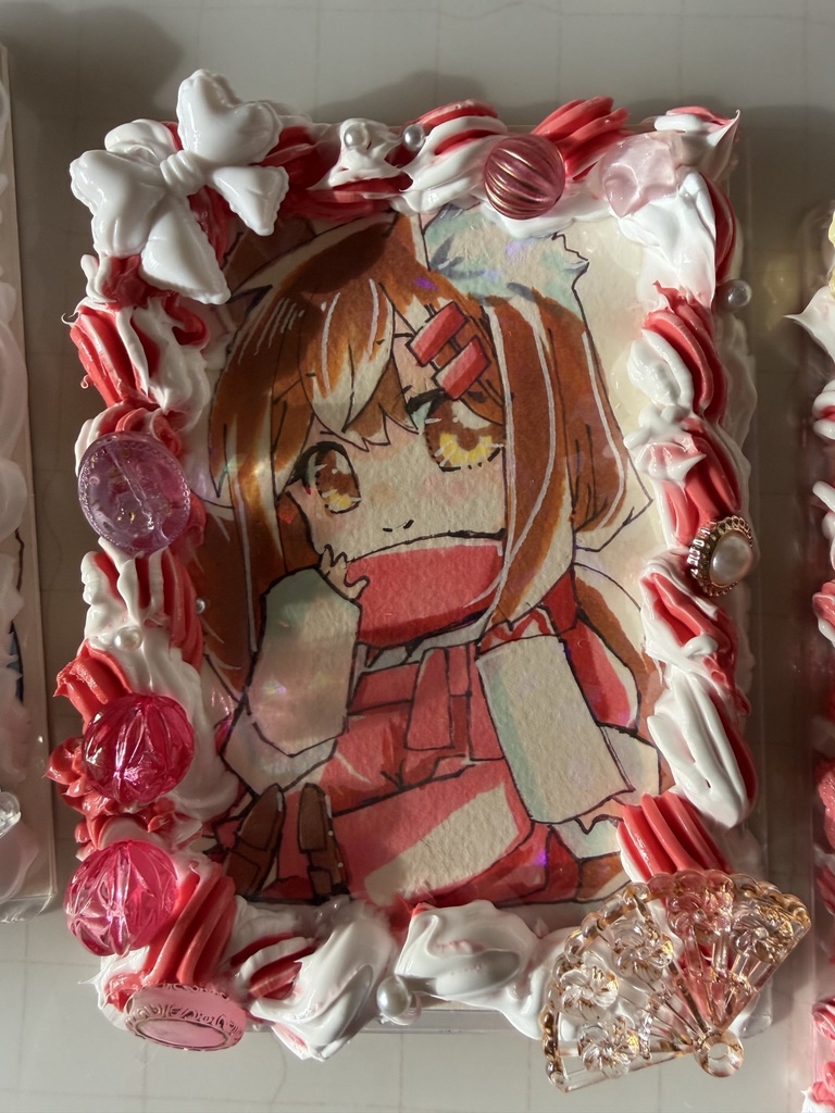 ホイップ額 きつねたち