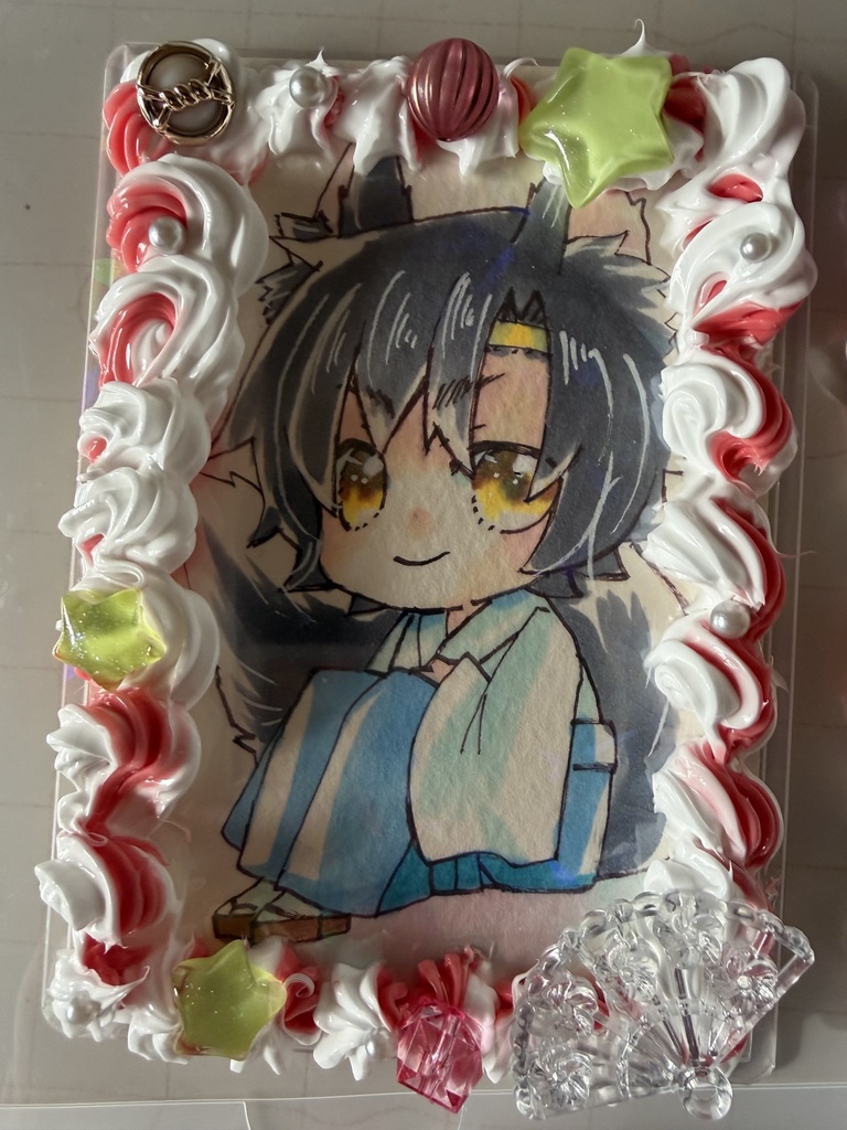 ホイップ額 きつねたち