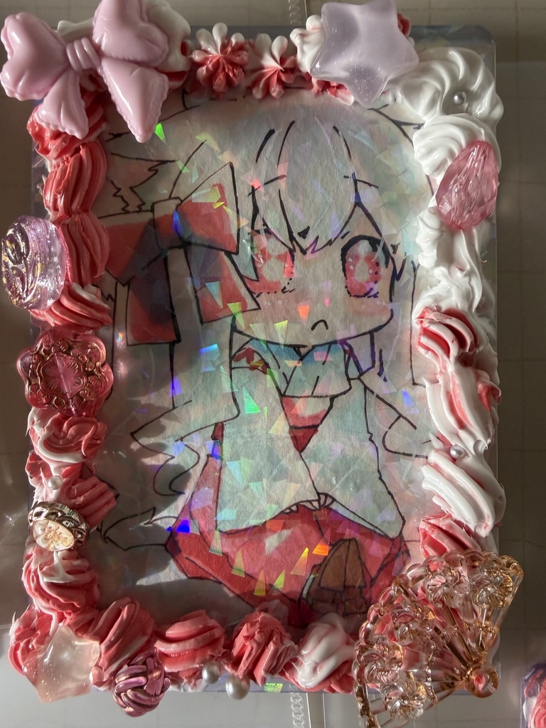 ホイップ額 きつねたち