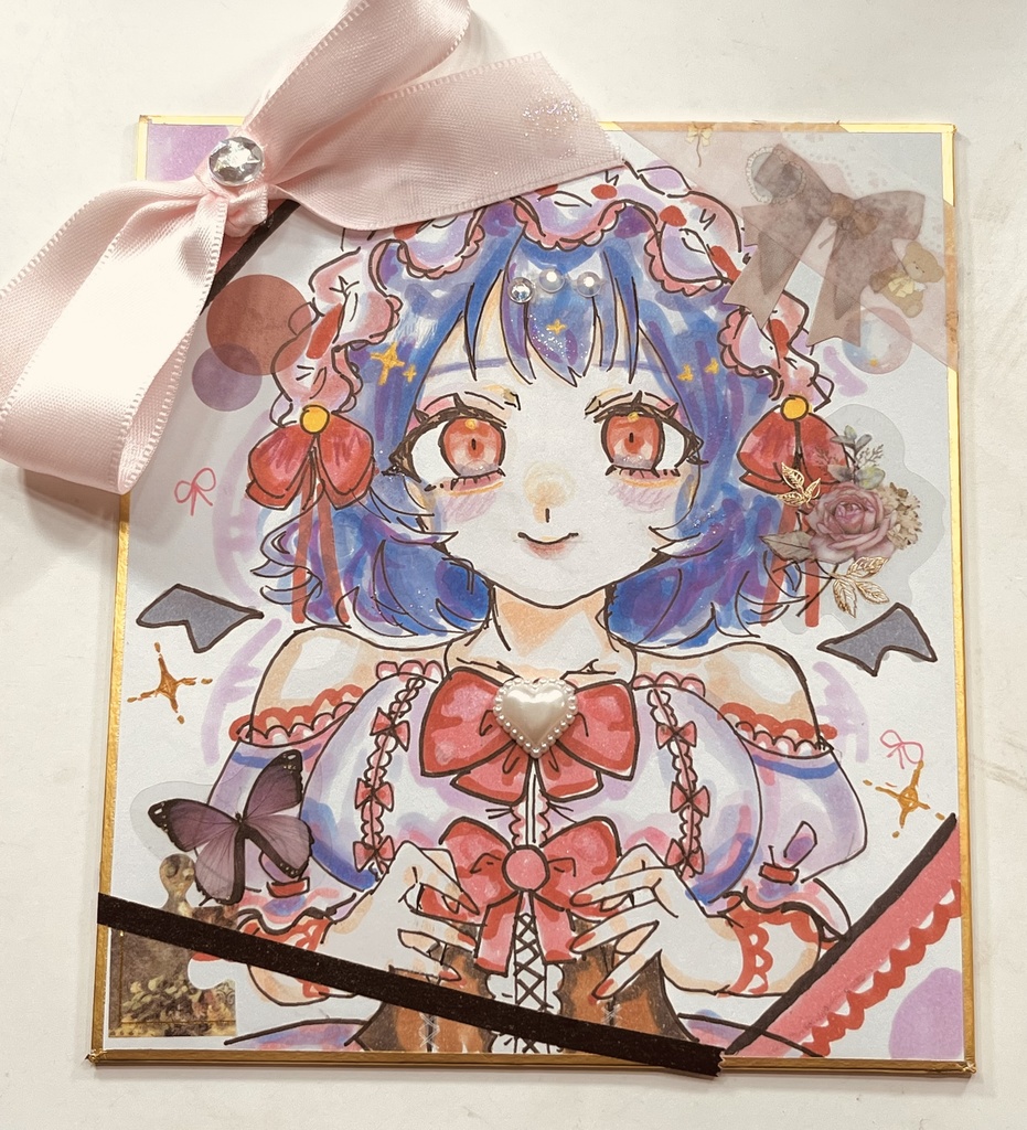 レミリア嬢 ロリータアレンジ衣装色紙