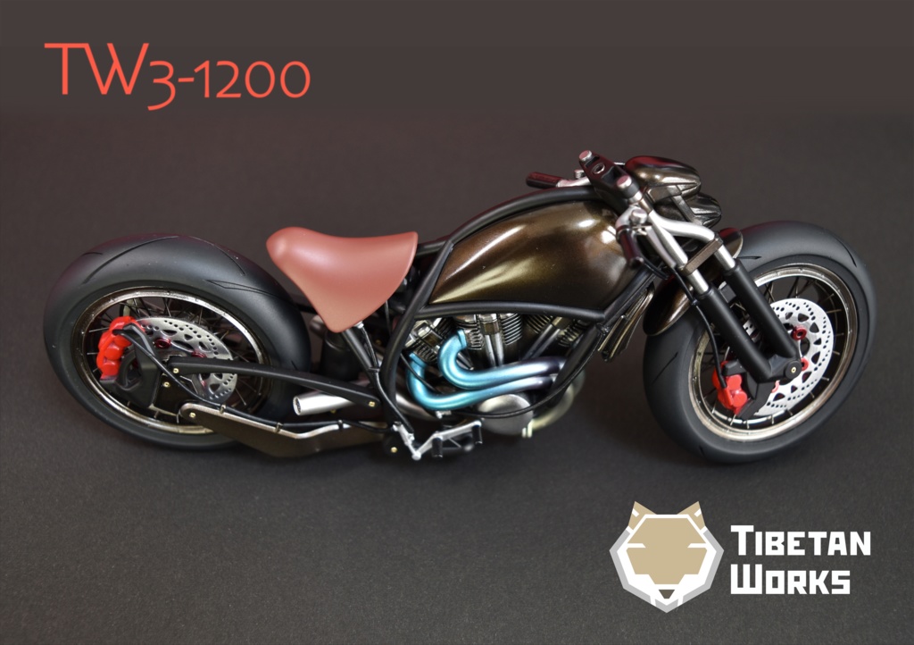1/12スケール オリジナルバイクキット TW3-1200