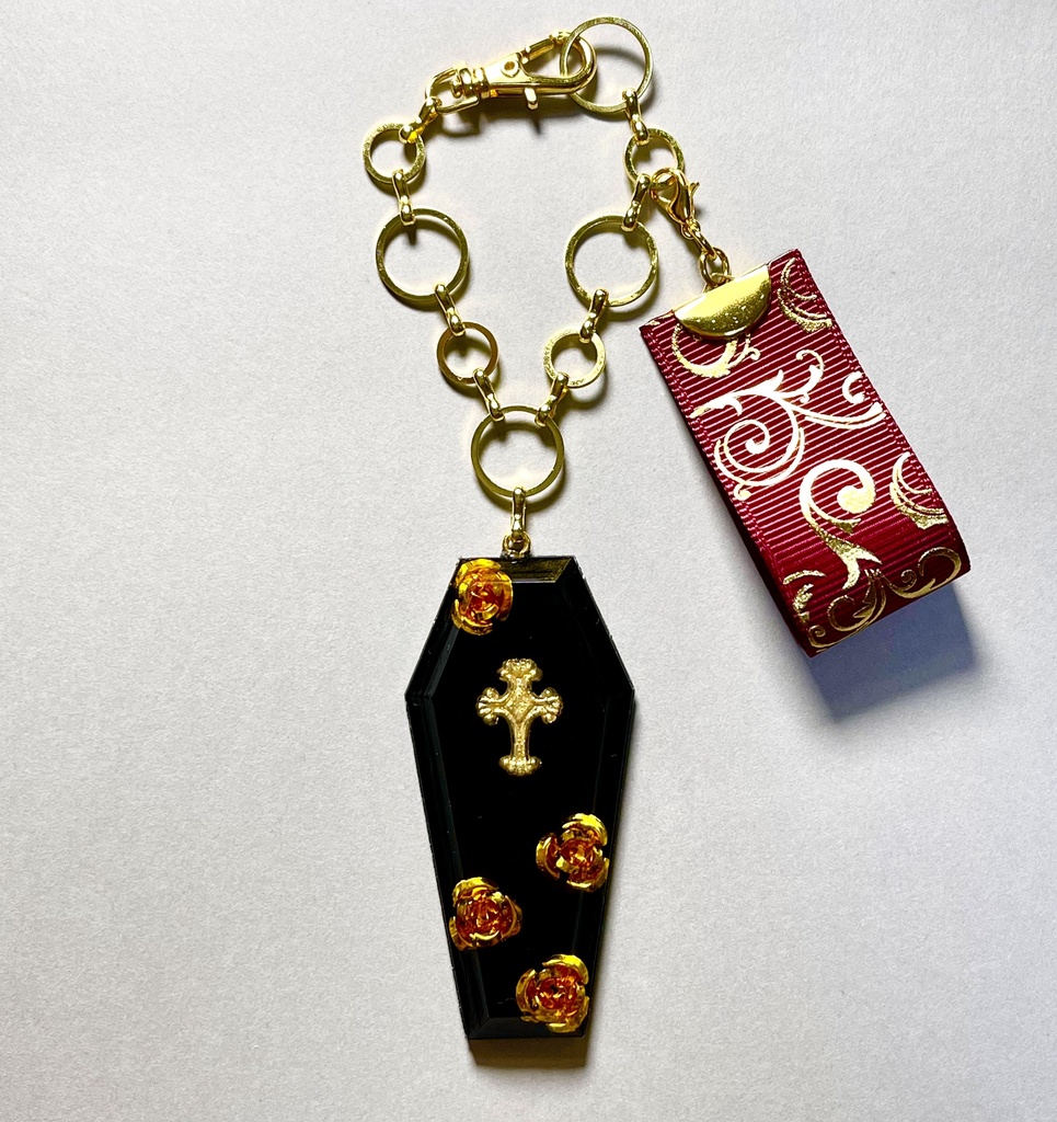 大きな棺桶バッグチャームorキーホルダー