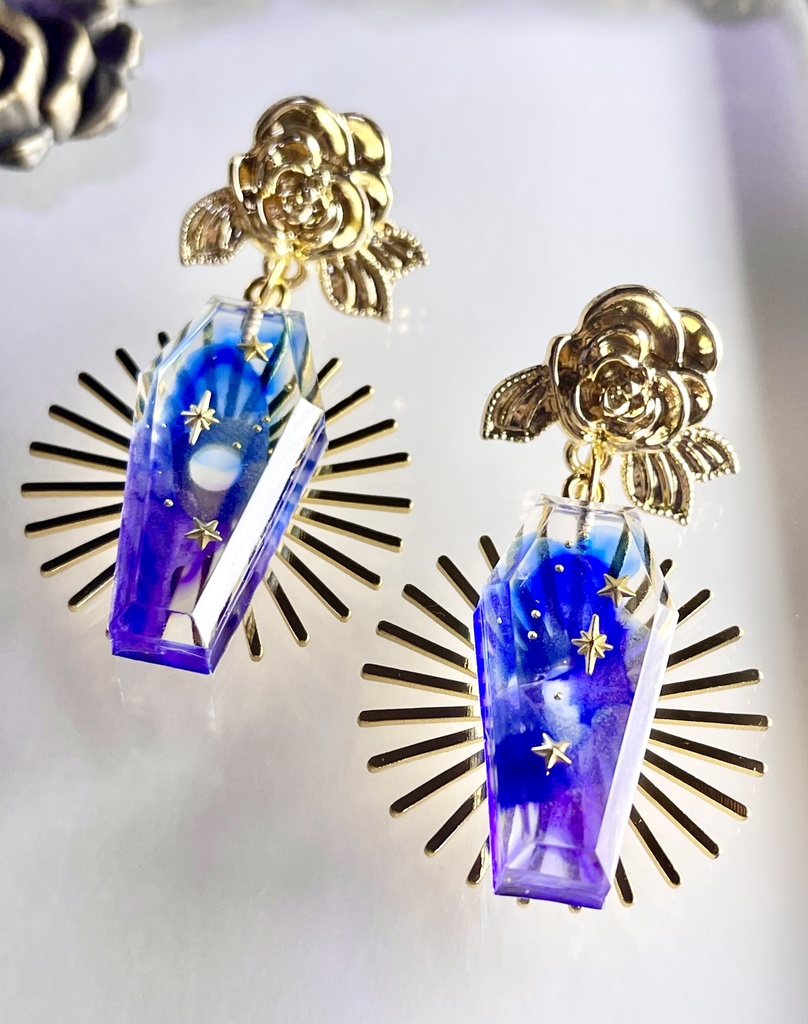 金薔薇の秘密(ピアスorイヤリングコンバータ)