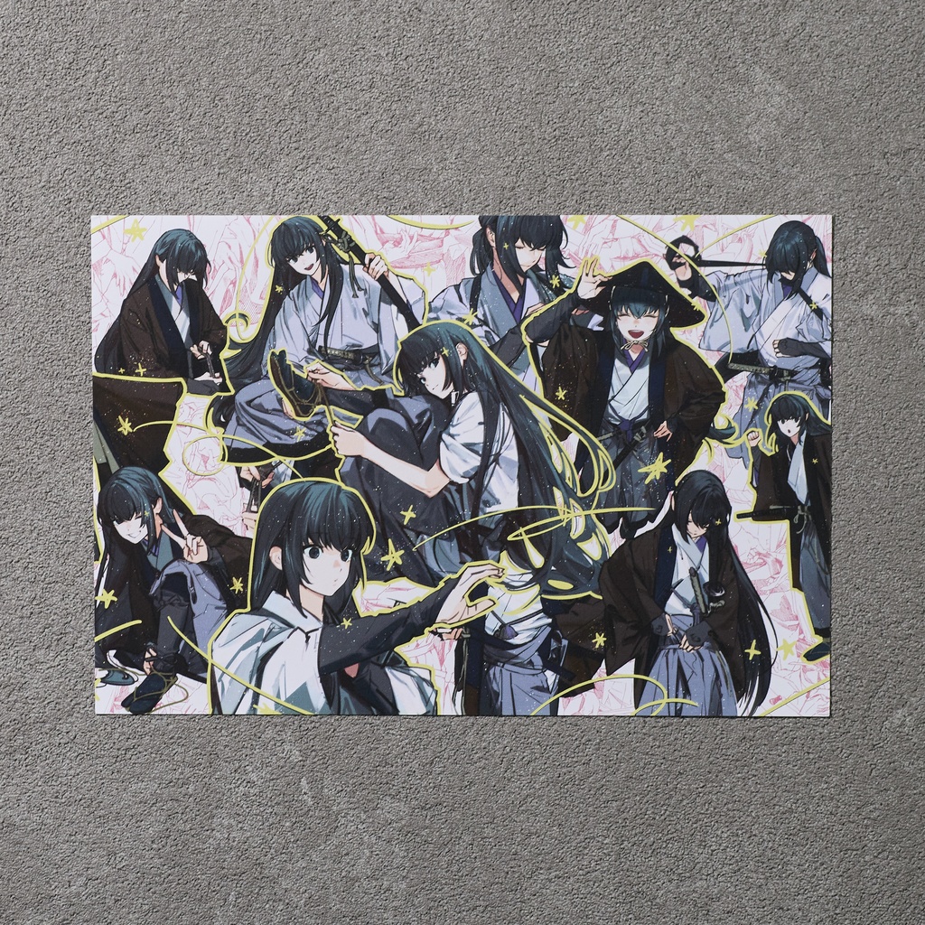 ORIGINAL POSTCARD(黎創 / 旅支度 / -古典雲咲ノ菊- / 森蘭丸『藤』 / 牛若丸『楓』)