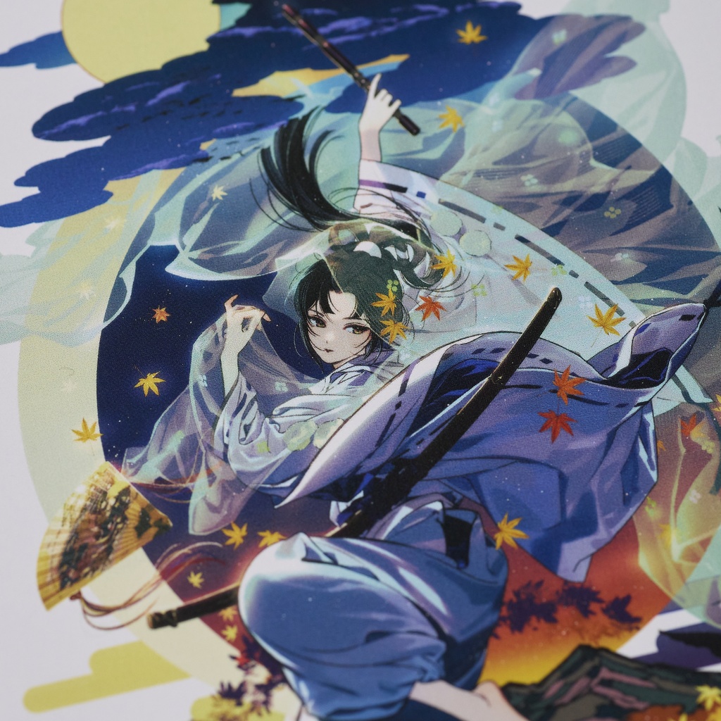 ORIGINAL POSTCARD(黎創 / 旅支度 / -古典雲咲ノ菊- / 森蘭丸『藤』 / 牛若丸『楓』)