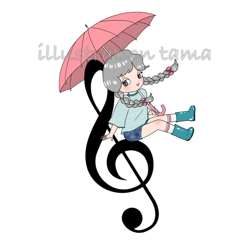 記号と友達（傘）