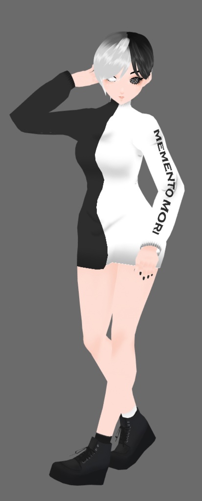 VRoid -- Unus Annus Split Dress (2 Versions)