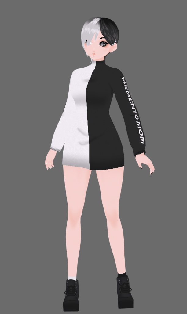 VRoid -- Unus Annus Split Dress (2 Versions)