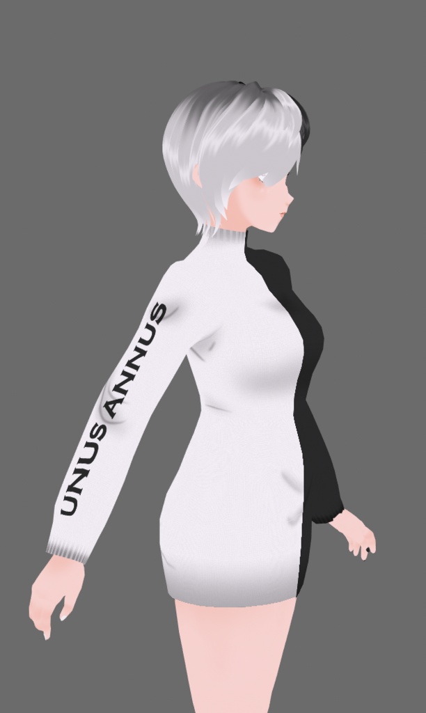 VRoid -- Unus Annus Split Dress (2 Versions)
