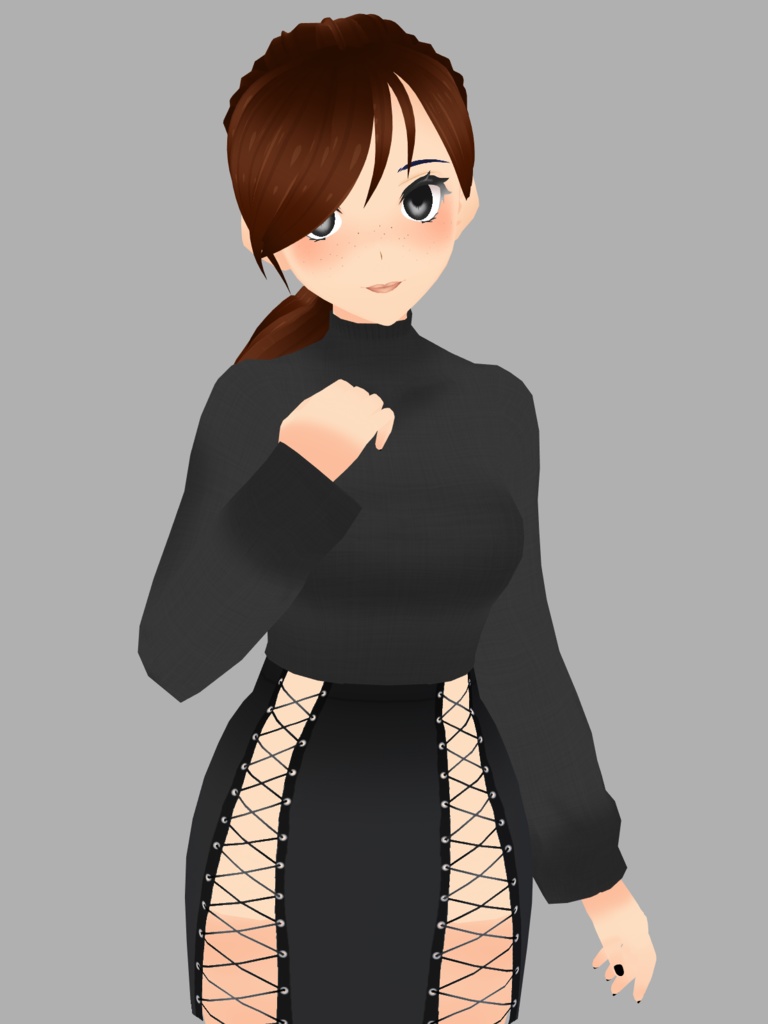 VRoid -- Buckle Dress and Undershirt -- Various Colours