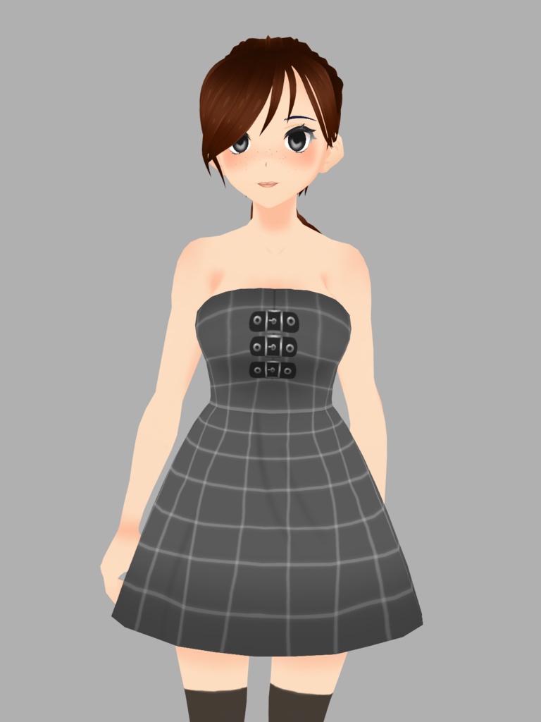 VRoid -- Buckle Dress and Undershirt -- Various Colours