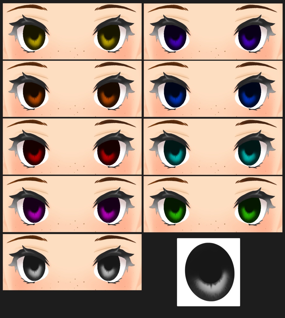 VRoid BETA -- Iris Textures -- FREE
