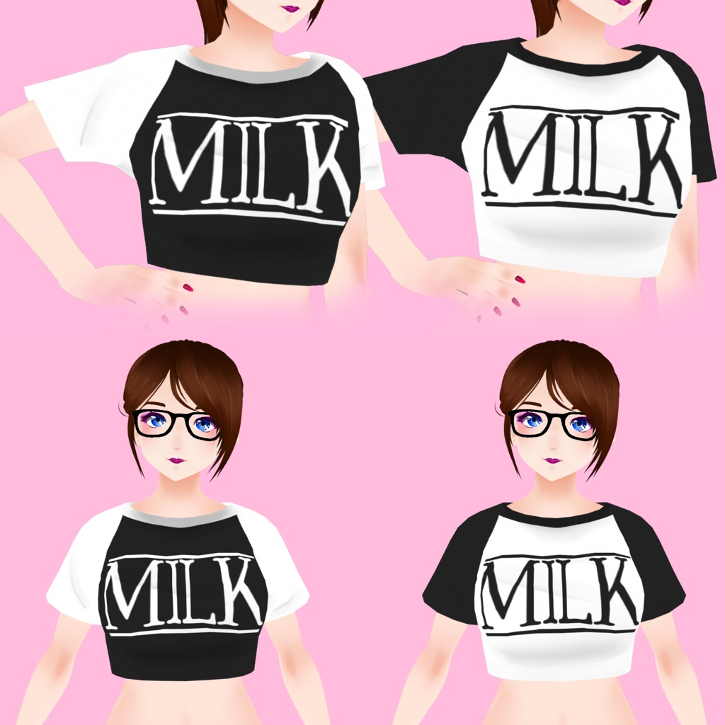 VRoid - MILK Mini Tee Texture