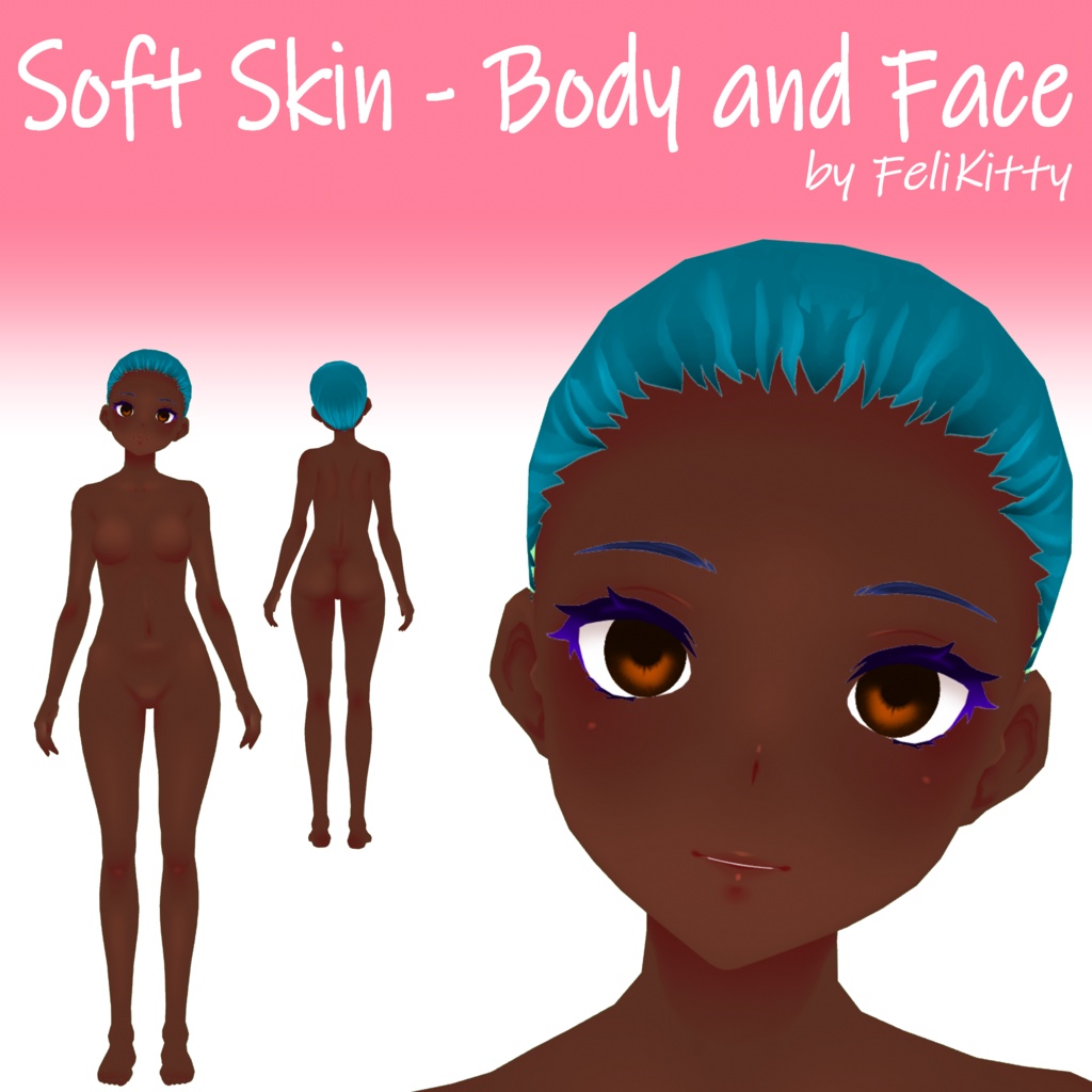 VRoid BETA -- Soft Skin -- Body and Face Textures