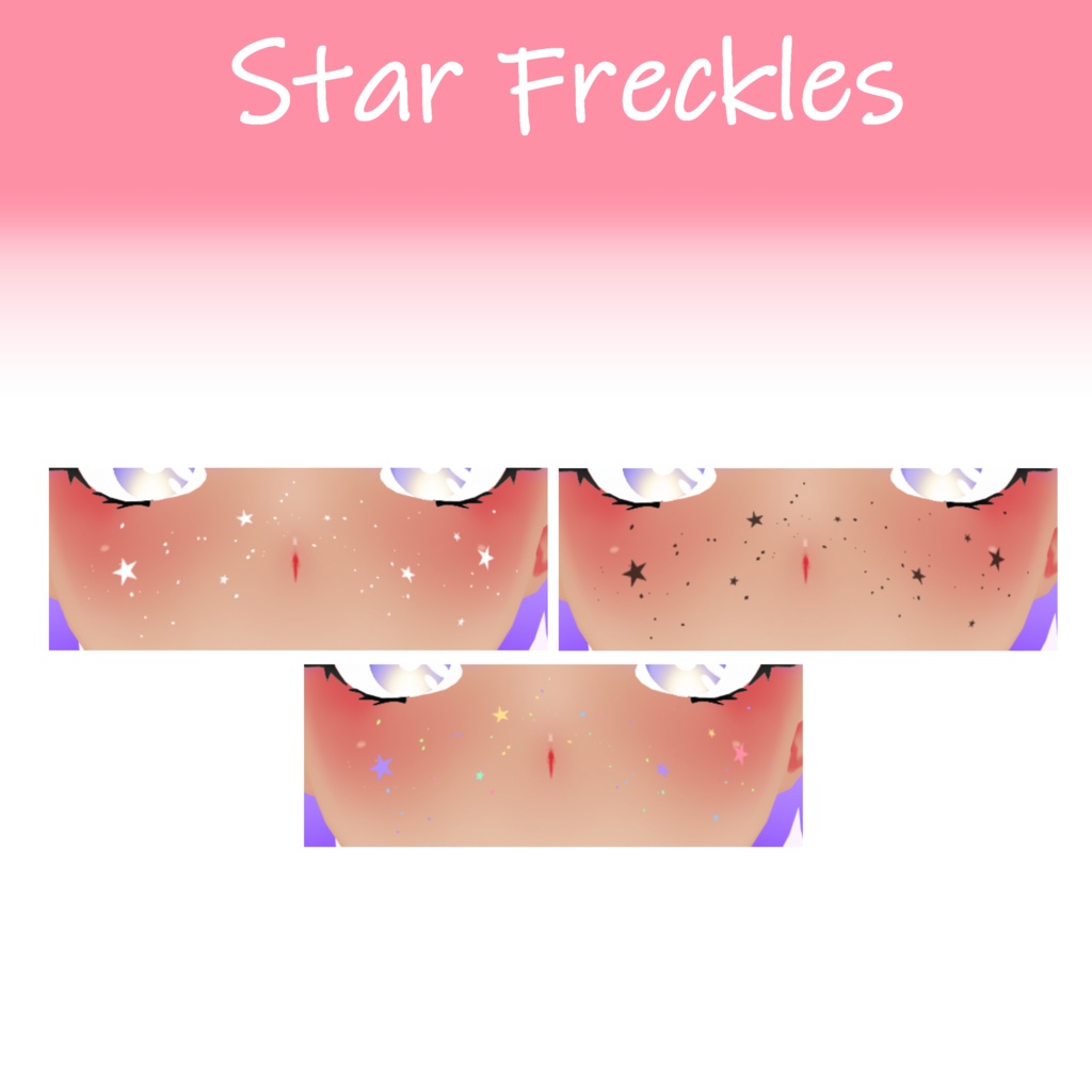 VRoid BETA -- Face Stamps & Eye Make Up Textures -- Free and Paid