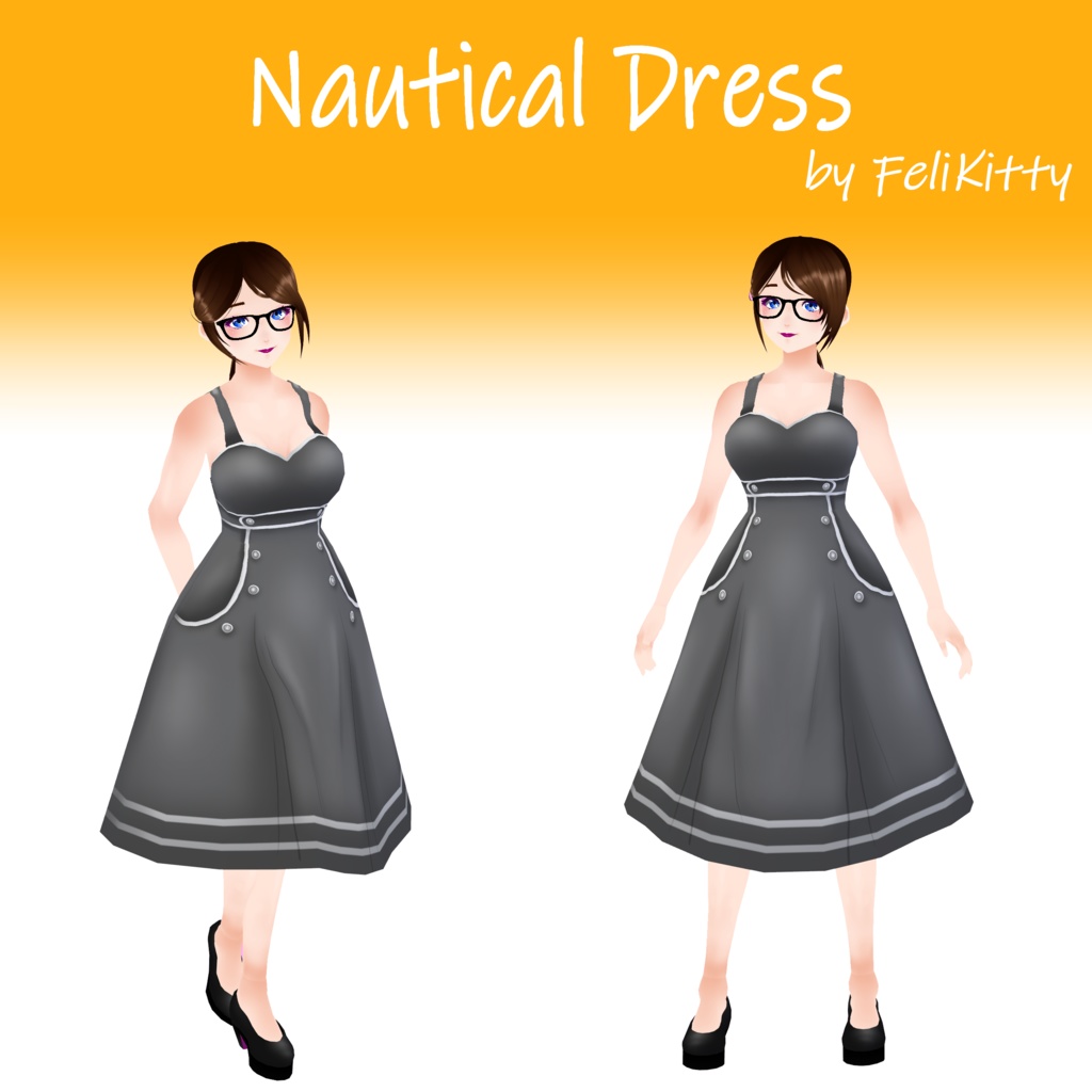 VRoid -- Nautical Dress