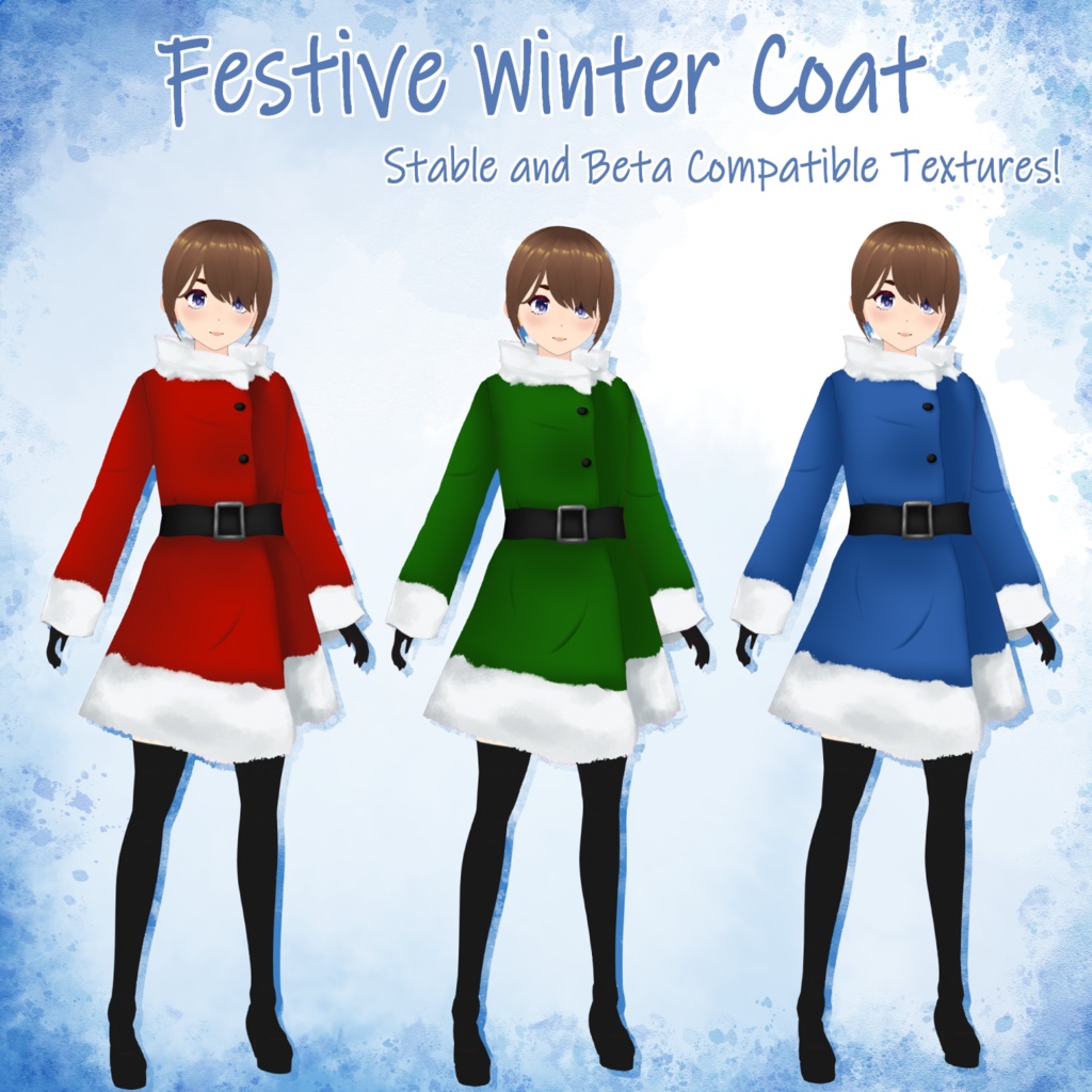 VRoid STABLE & BETA -- Festive Winter Coat