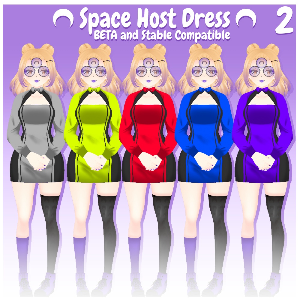 VRoid STABLE & BETA -- Space Host Dress 2 -- スペースホストドレス2