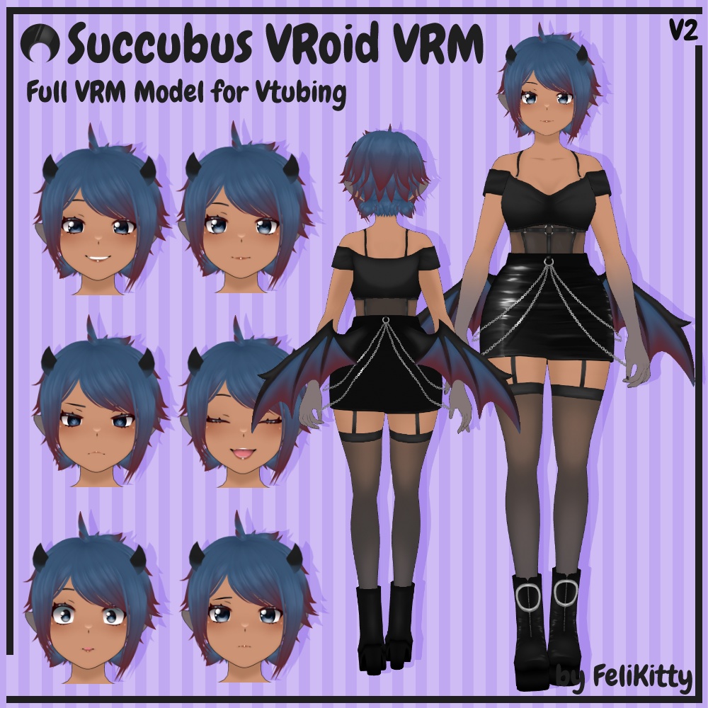 VRoid VRM -- Succubus Model -- サキュバスモデル