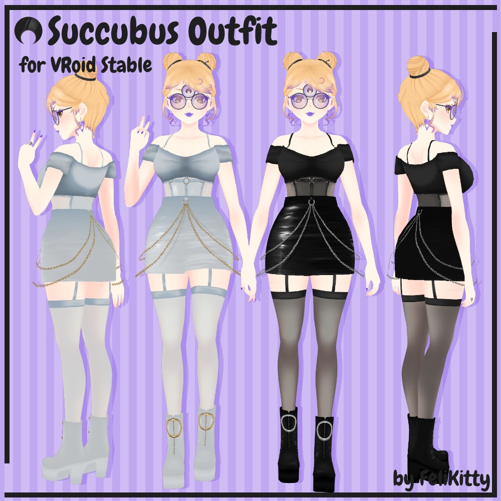 VRoid Stable -- Succubus Outfit -- サキュバス衣装