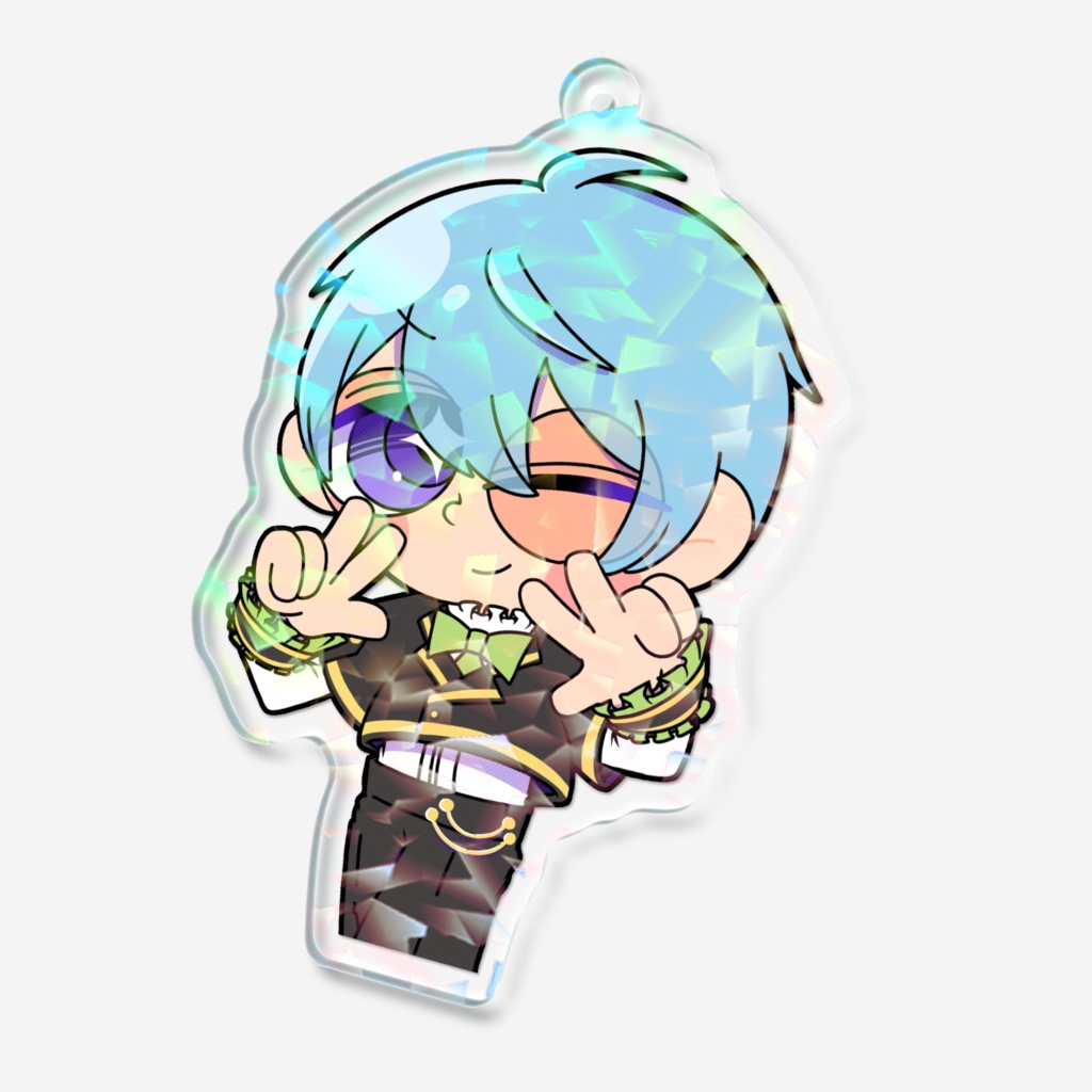 「シュシュベル」 ホログラムアクリルキーホルダー(カートゥーンver./ベル)