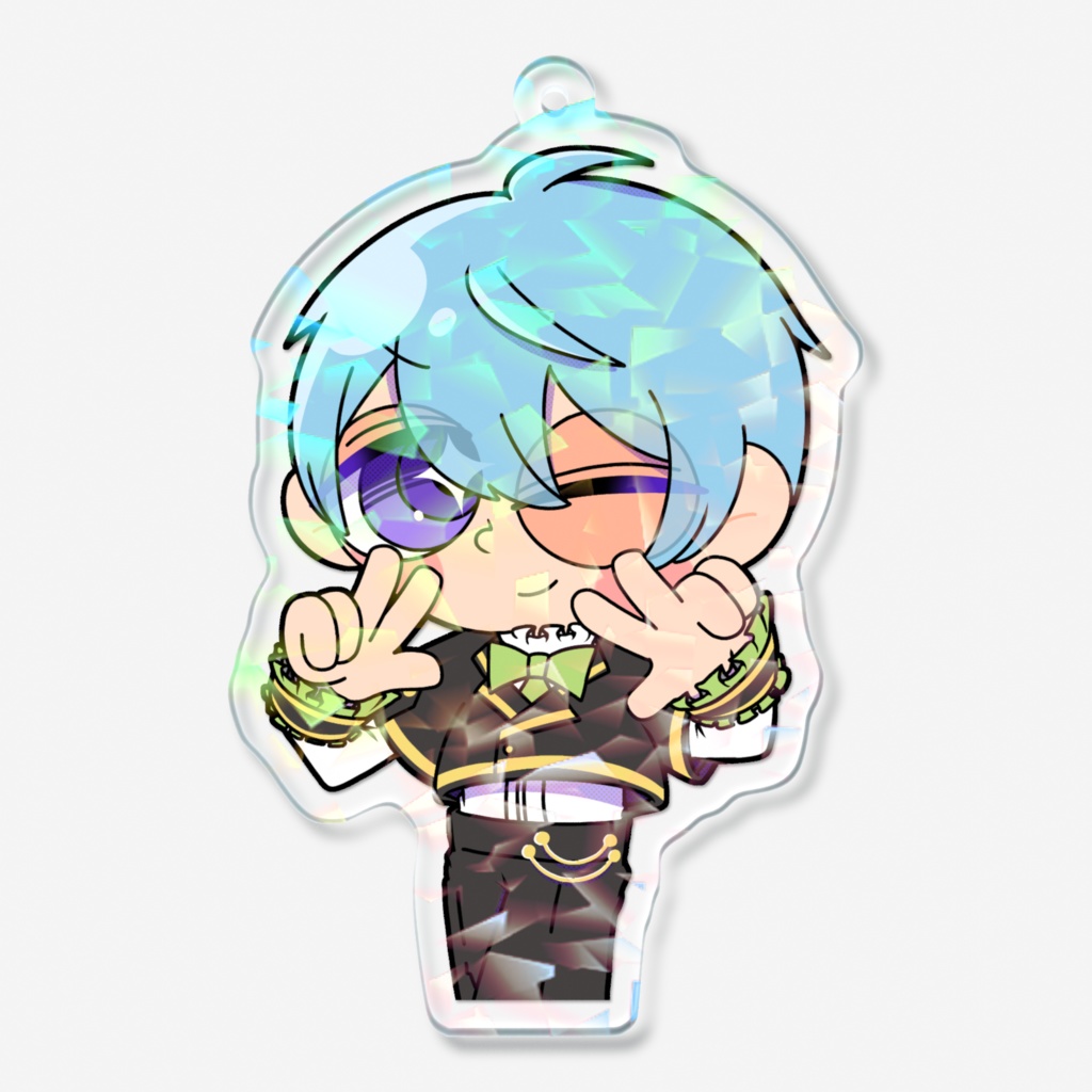 「シュシュベル」 ホログラムアクリルキーホルダー(カートゥーンver./ベル)