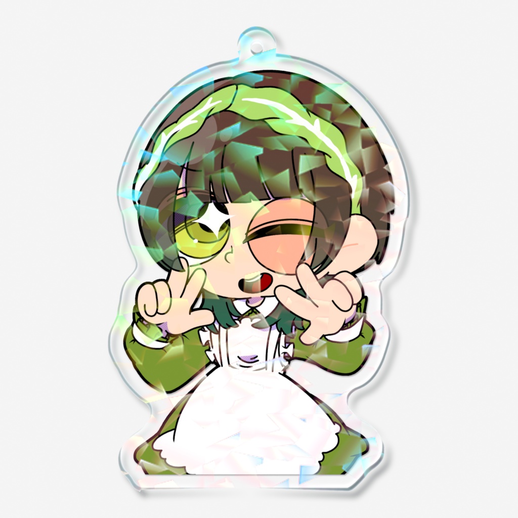 「シュシュベル」 ホログラムアクリルキーホルダー(カートゥーンver./ましゅ~)